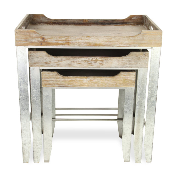 Gracie Oaks Proclus Tray Top Nesting Tables & Reviews Wayfair